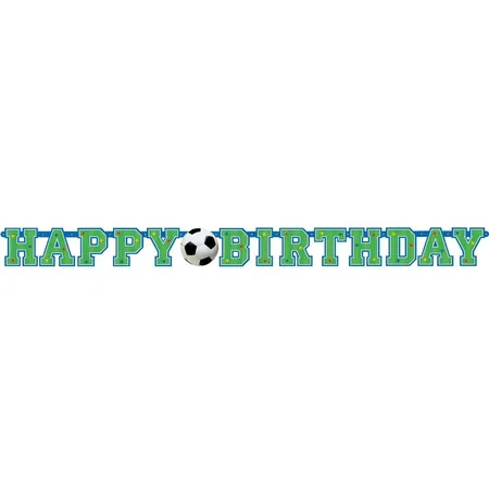 amscan Partykette Fußball Happy Birthday 130 x 10 cm