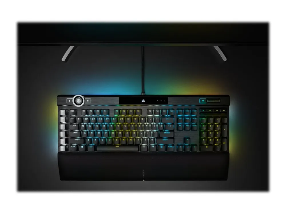 CORSAIR | K100 RGB - tastatur - bagbelyst - USB - Nordisk - tastaturkontakt: CORSAIR OPX RGB