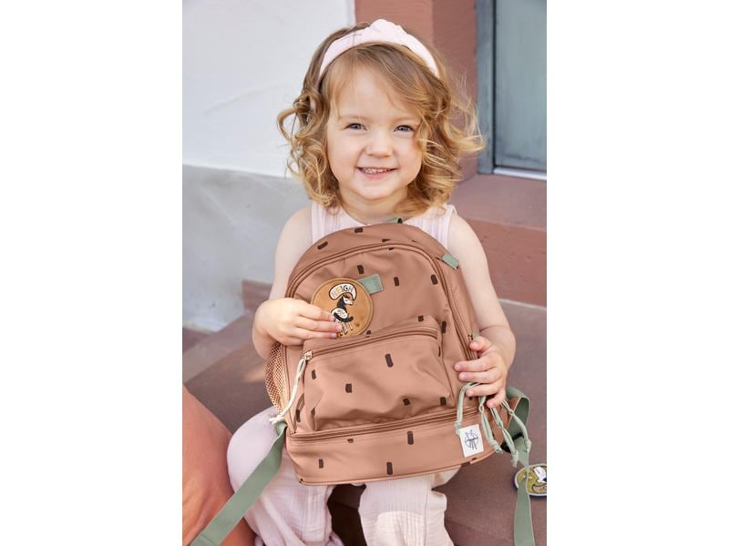Lässig Rucksack Mini Backpack Happy Prints Caramel Wasserabweisender Kinderrucksack mit gepolsterten Schultergurten
