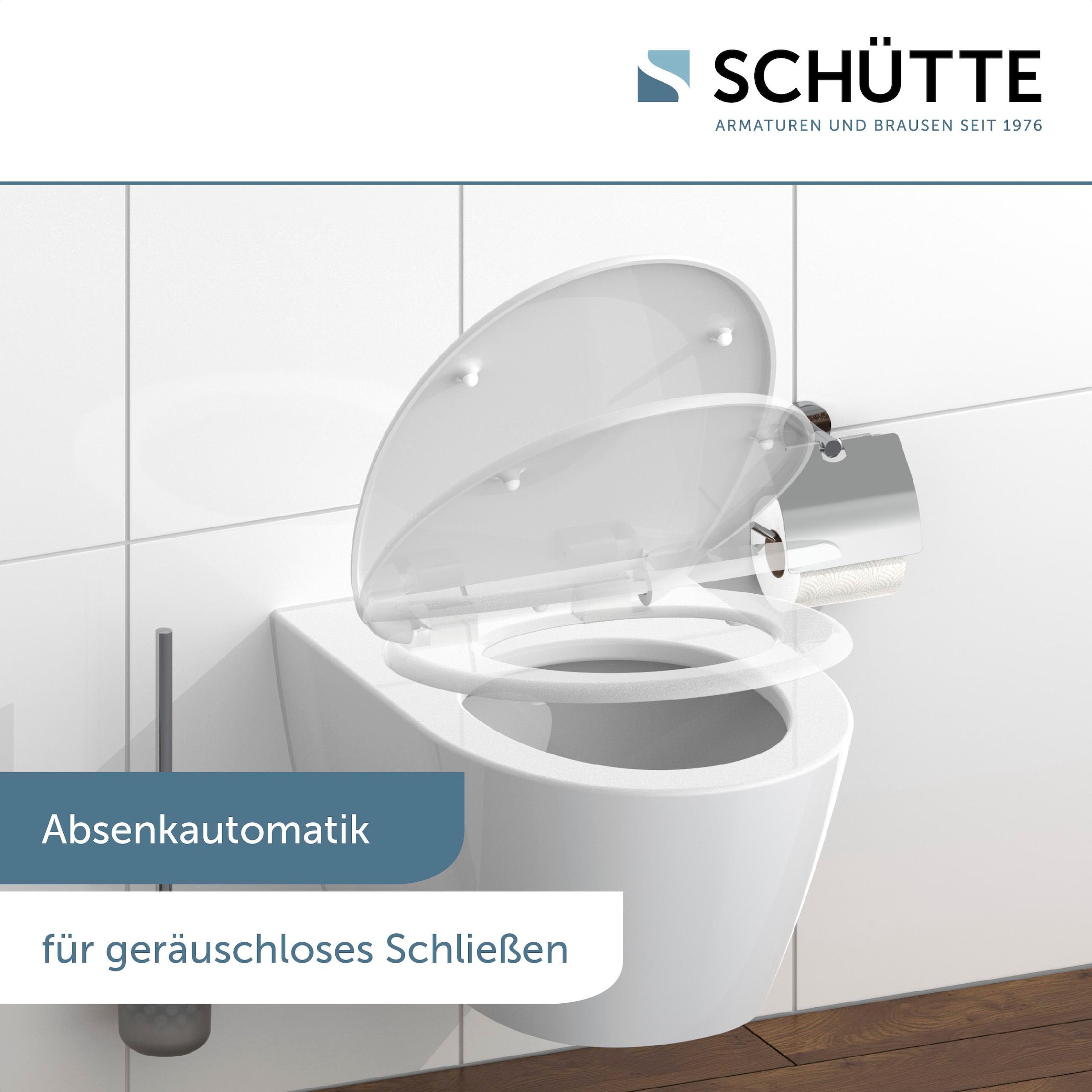 Schütte WC-Sitz »WHITE« Duroplast, mit Absenkautomatik