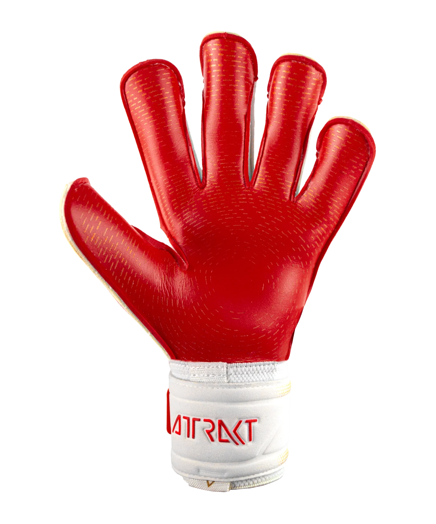 Reusch Attrakt Gold X Glueprint TW-Handschuhe Weiss Gold Rot F1011