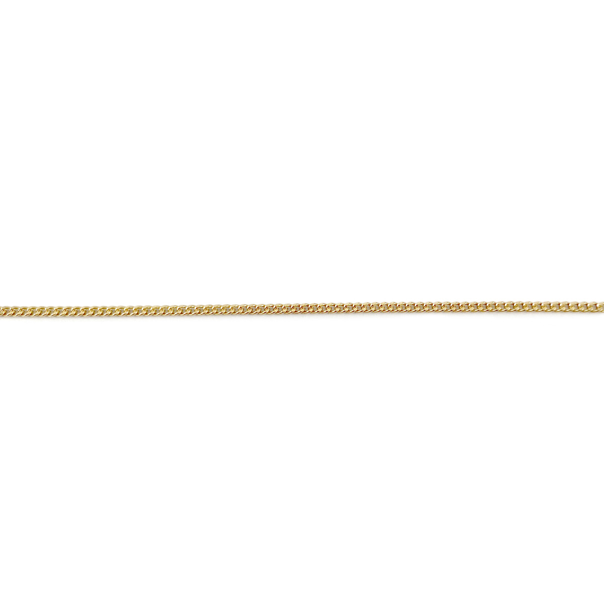 Chaine d'occasion or 750 jaune maille gourmette 51.5 cm