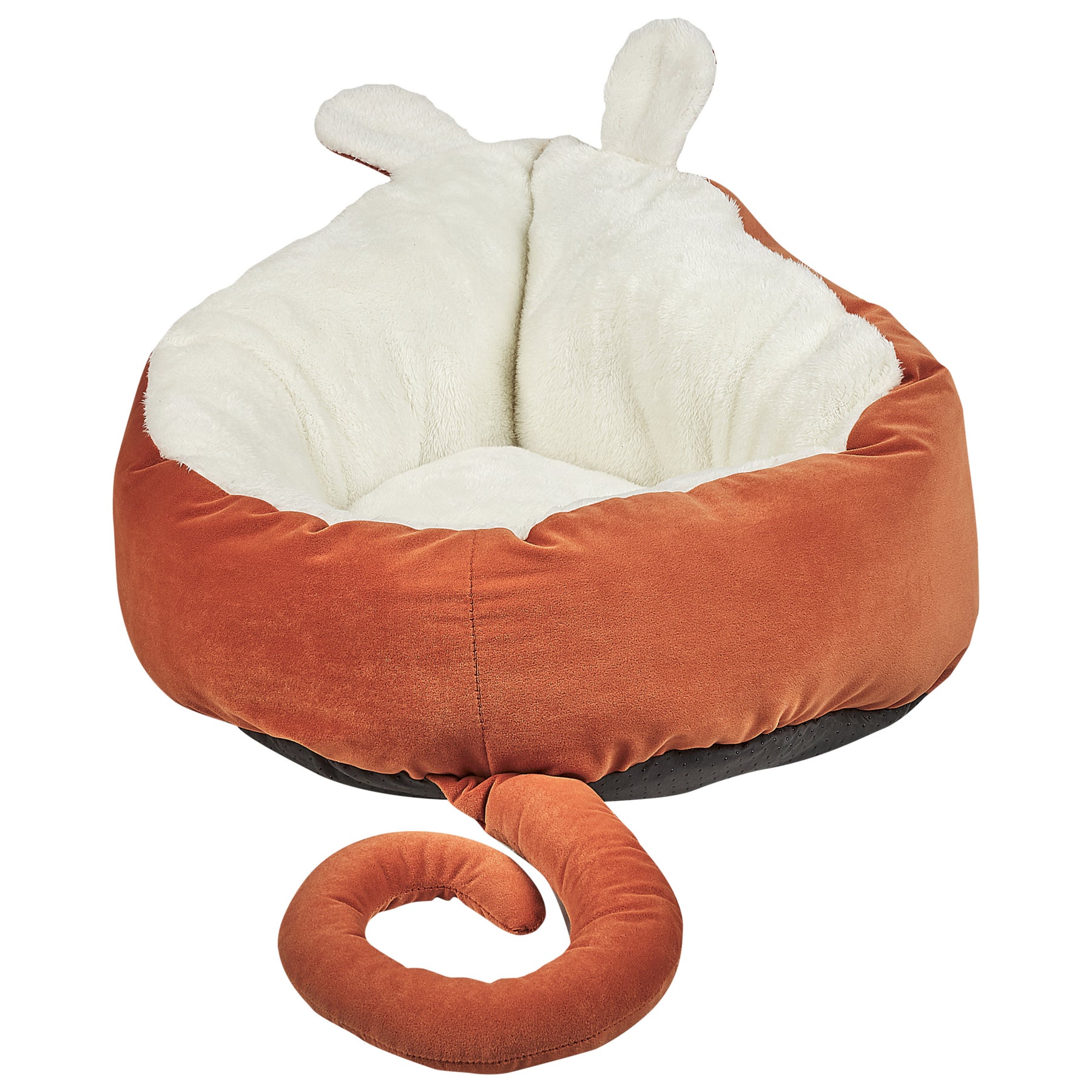 Beliani - HASSA - Dierenbed - Oranje - Fluweel