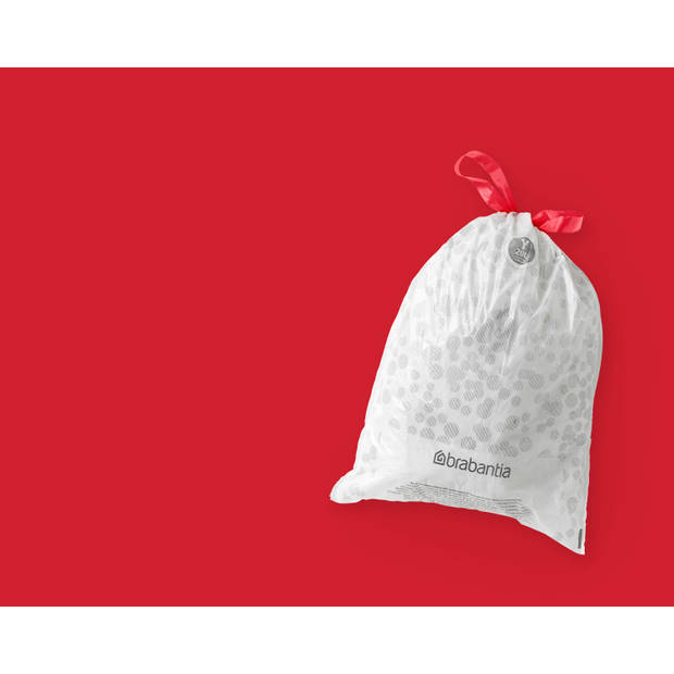 Brabantia PerfectFit afvalzak met trekbandsluiting code Y, 20 liter, 20 stuks/rol - White