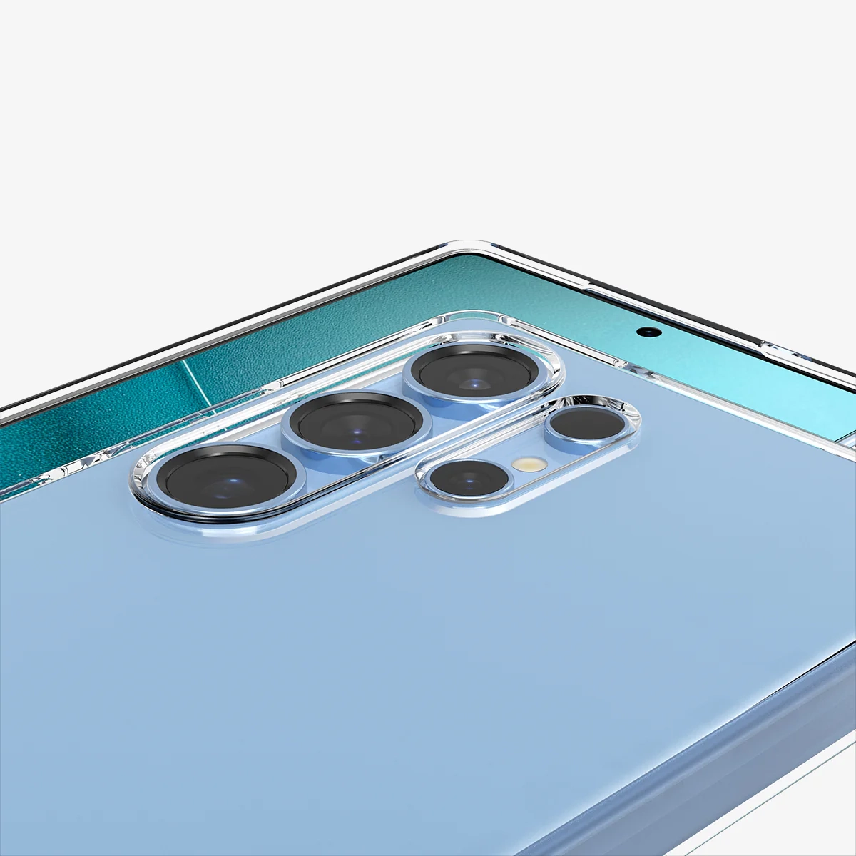 Samsung Galaxy S25 Ultra Liquid Crystal Case Gummi Hülle (ACS08948) - Crystal Clear (Transparent)
