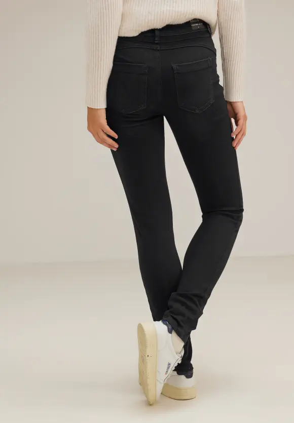 Slim Fit Free to Move Jeans - black used wash