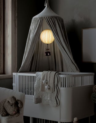 Authentic Models Luftballong Travels Light LED Lys, Lyseblå