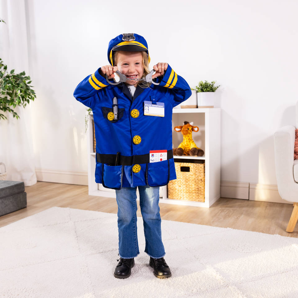 Melissa & Doug verkleedset politie inclusief walkietalkie met geluid