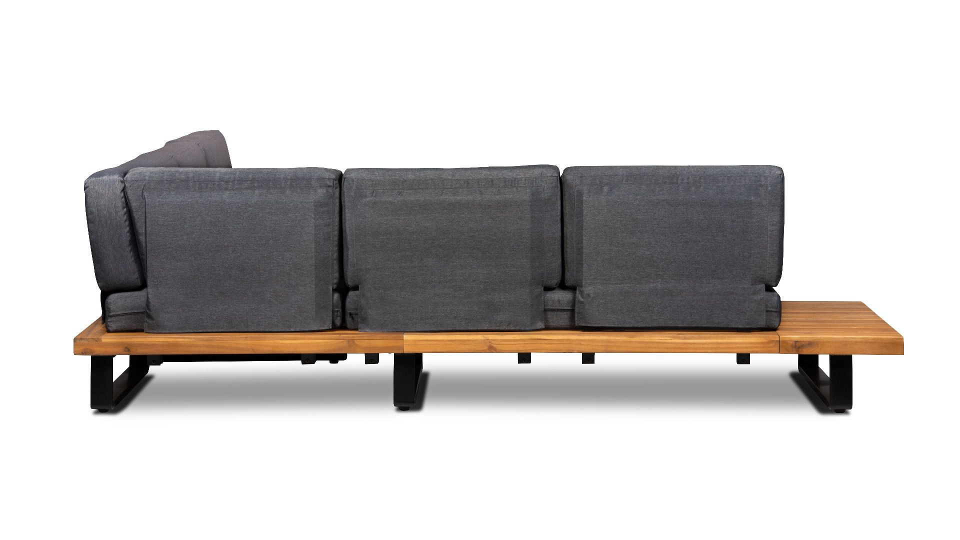 Loungeset Basten Antraciet/bruin