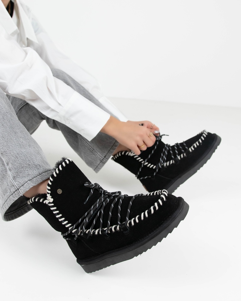 Warmbat Australia Waturra Gevoerde boots  - zwart
