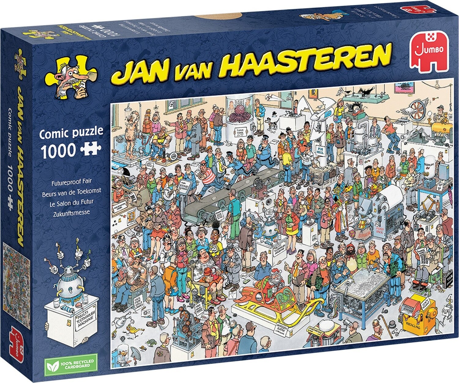 Jumbo puzzel Jan van Haasteren Beurs van de Toekomst 68 x 49 cm 1000 stukjes
