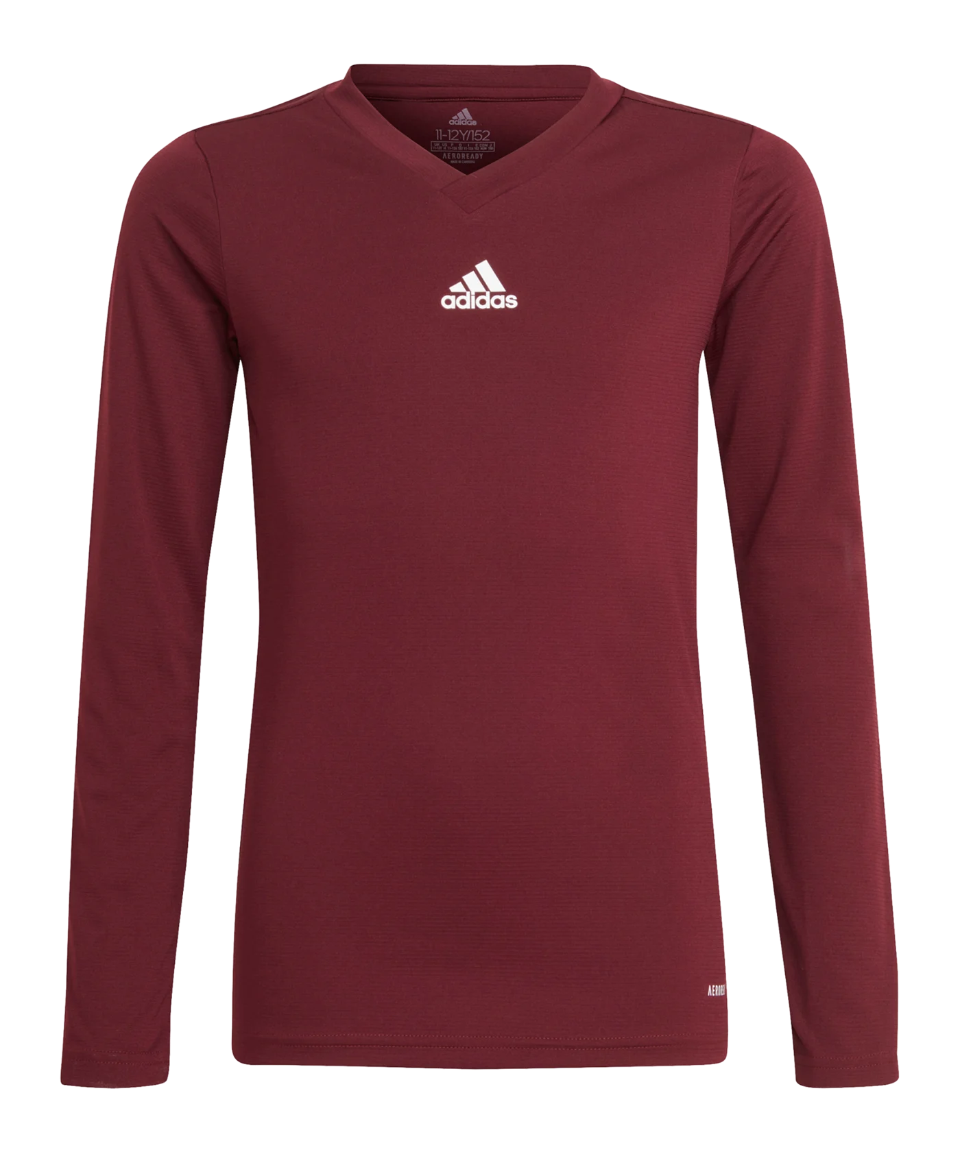adidas Team Base Top langarm Kids Dunkelrot