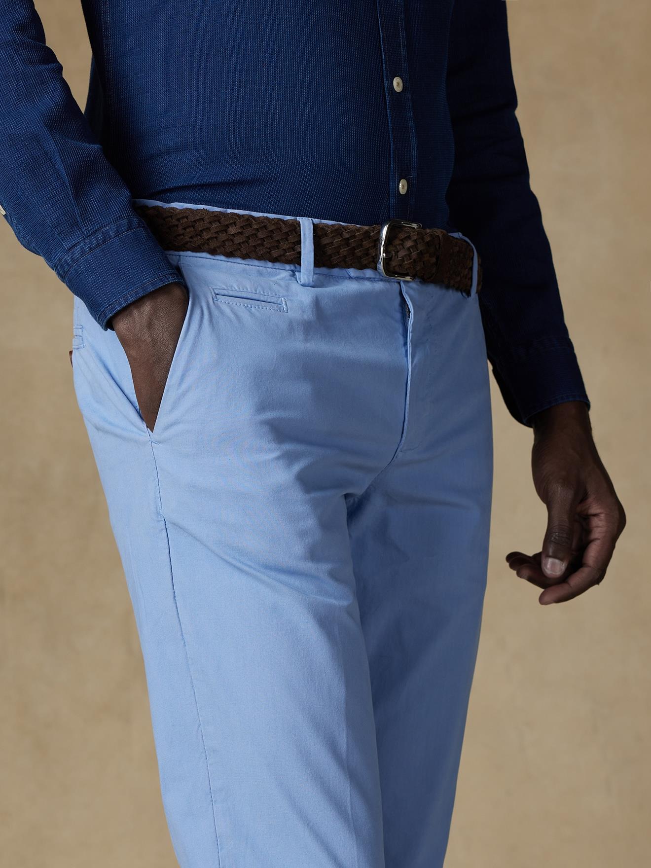 Pantalon chino ciel
