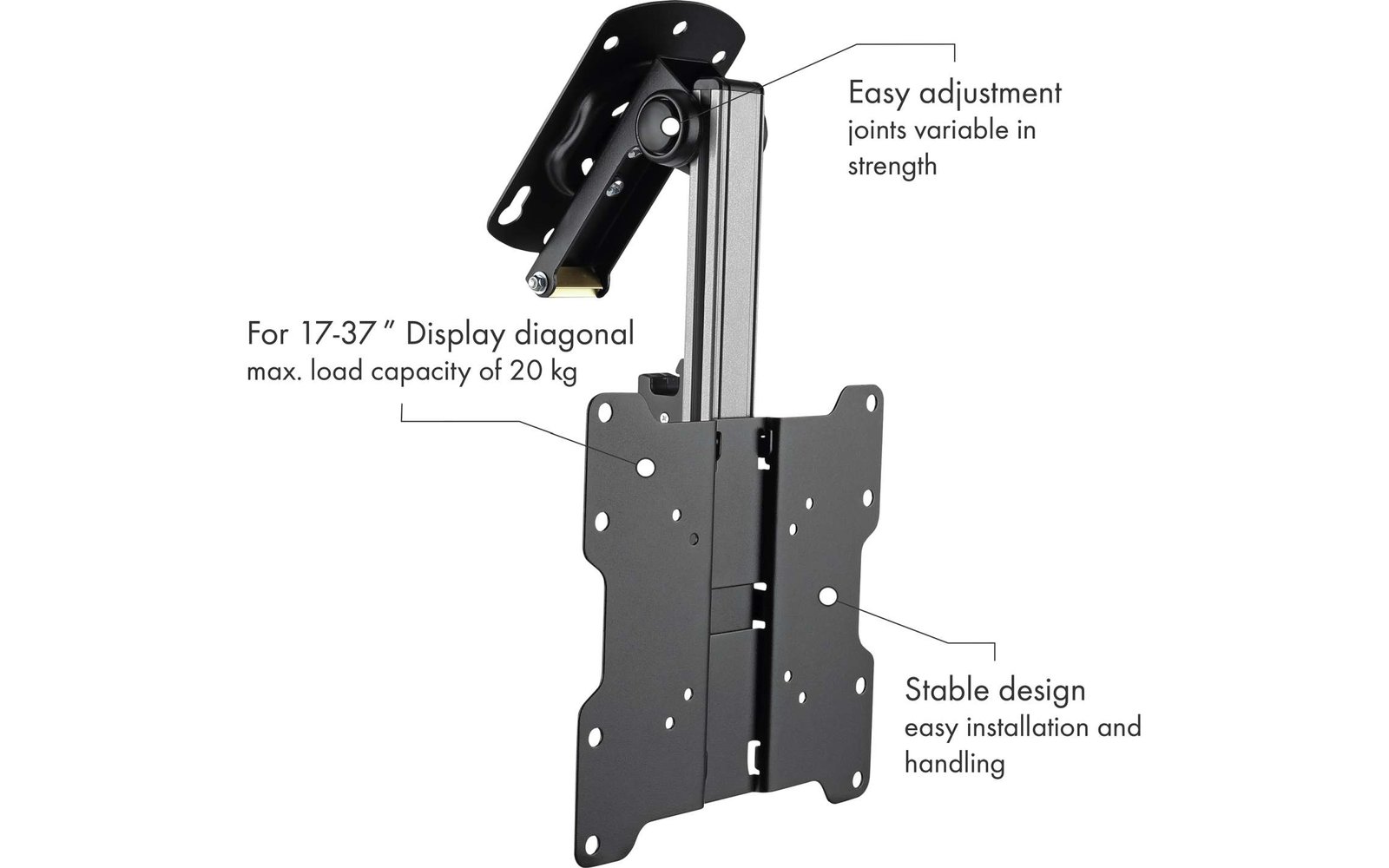 Schwaiger Motion 7 TV Decken- und Dachschrägenhalter neig-, drehbar bis 20 kg / 37