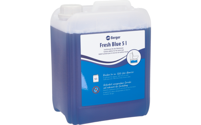 Berger Fresh Blue Sanitärflüssigkeit - Sanitärzusatz für den Fäkalientank
