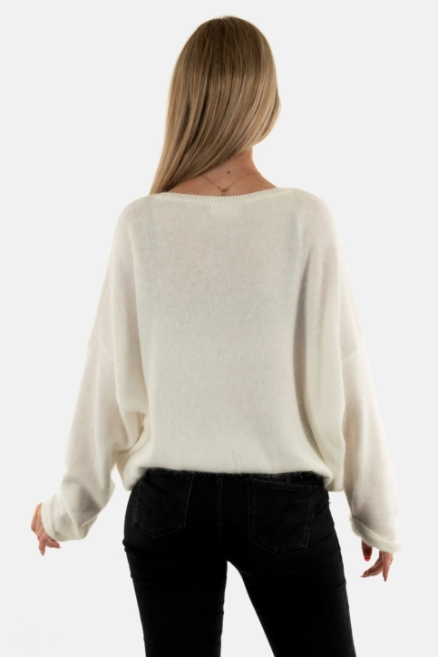 Pull hiver bsb 052-260006 ivoire