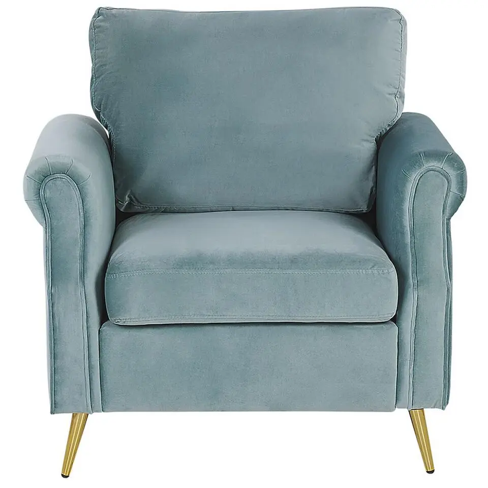 VIETAS - Fauteuil - Groen - Fluweel