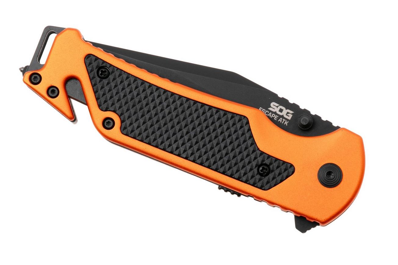 SOG Escape ATK 2.0 11-52-02-43, Titanium Nitride AUS-8, Hi Viz Orange Aluminum zakmes