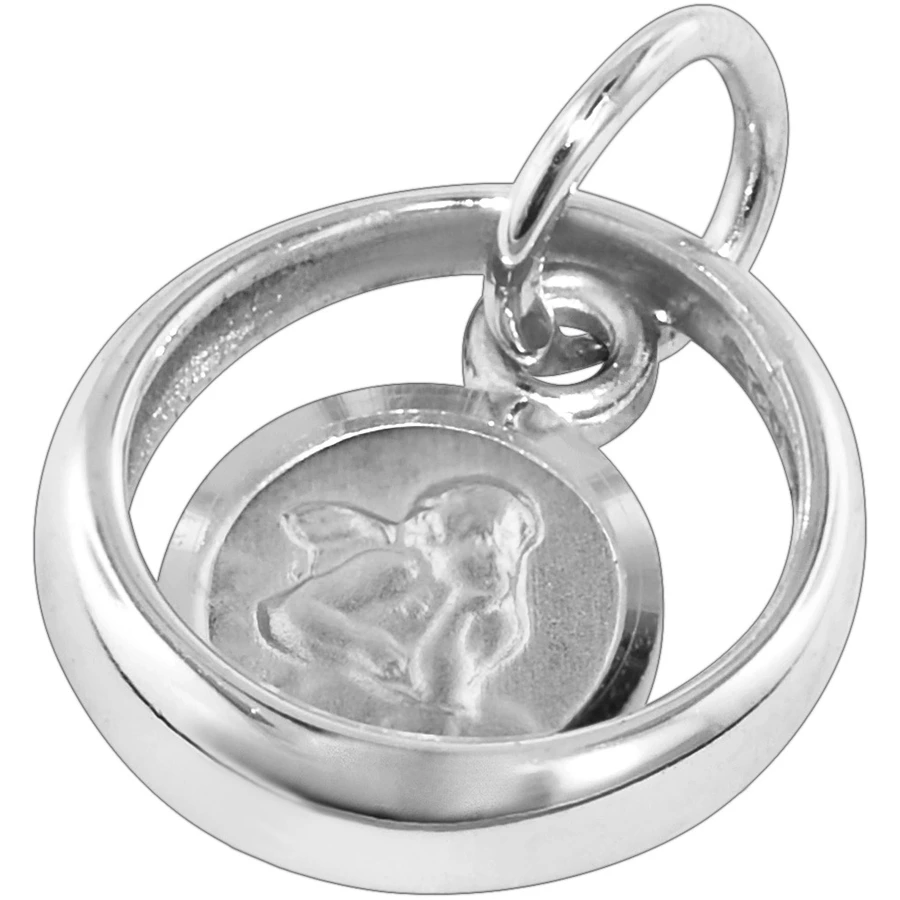 trendor Taufkette 925 Silber Taufring Mit Engel silver