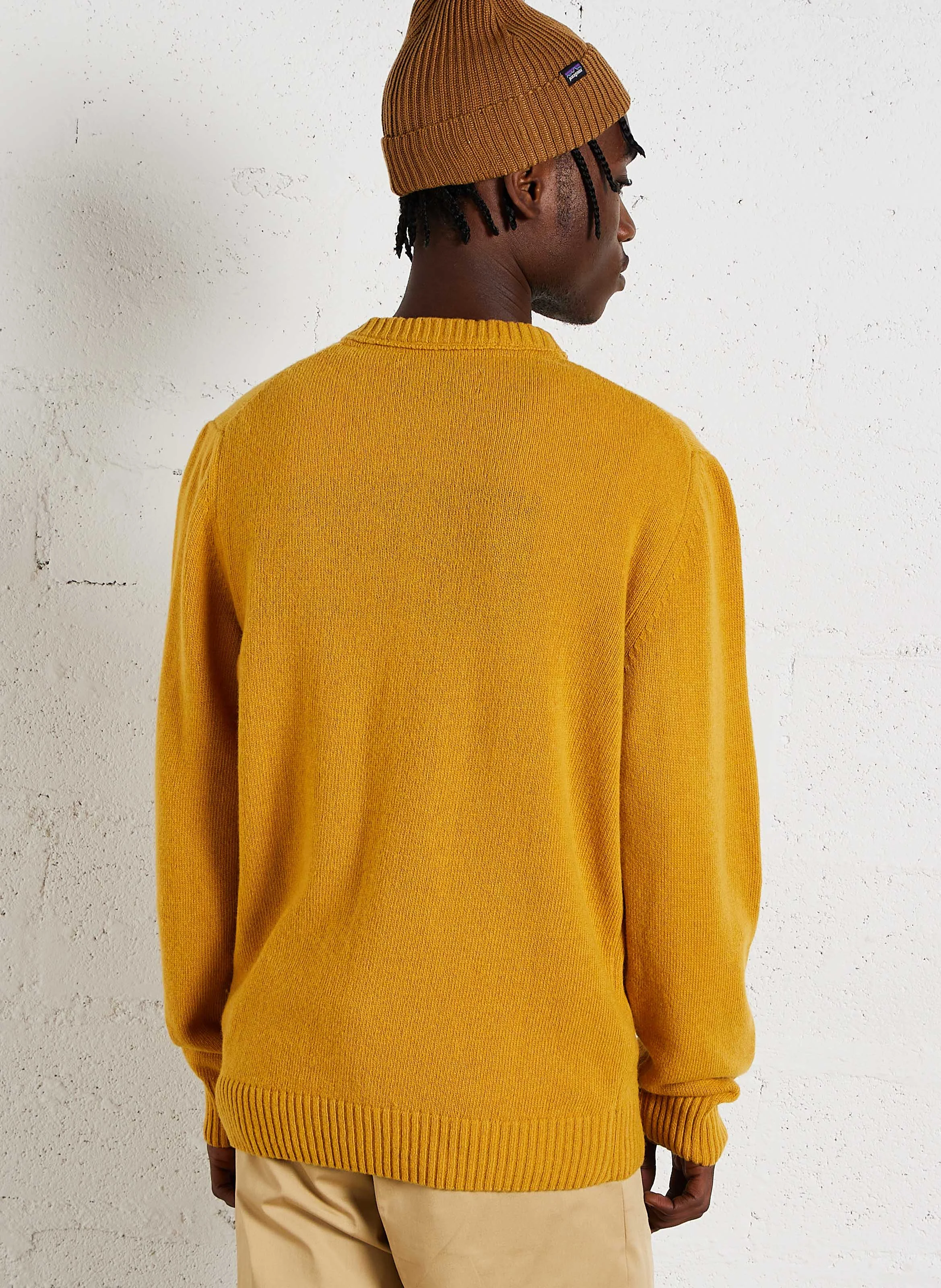 POCKET - Pull col rond droit en laine mélangée | Orange