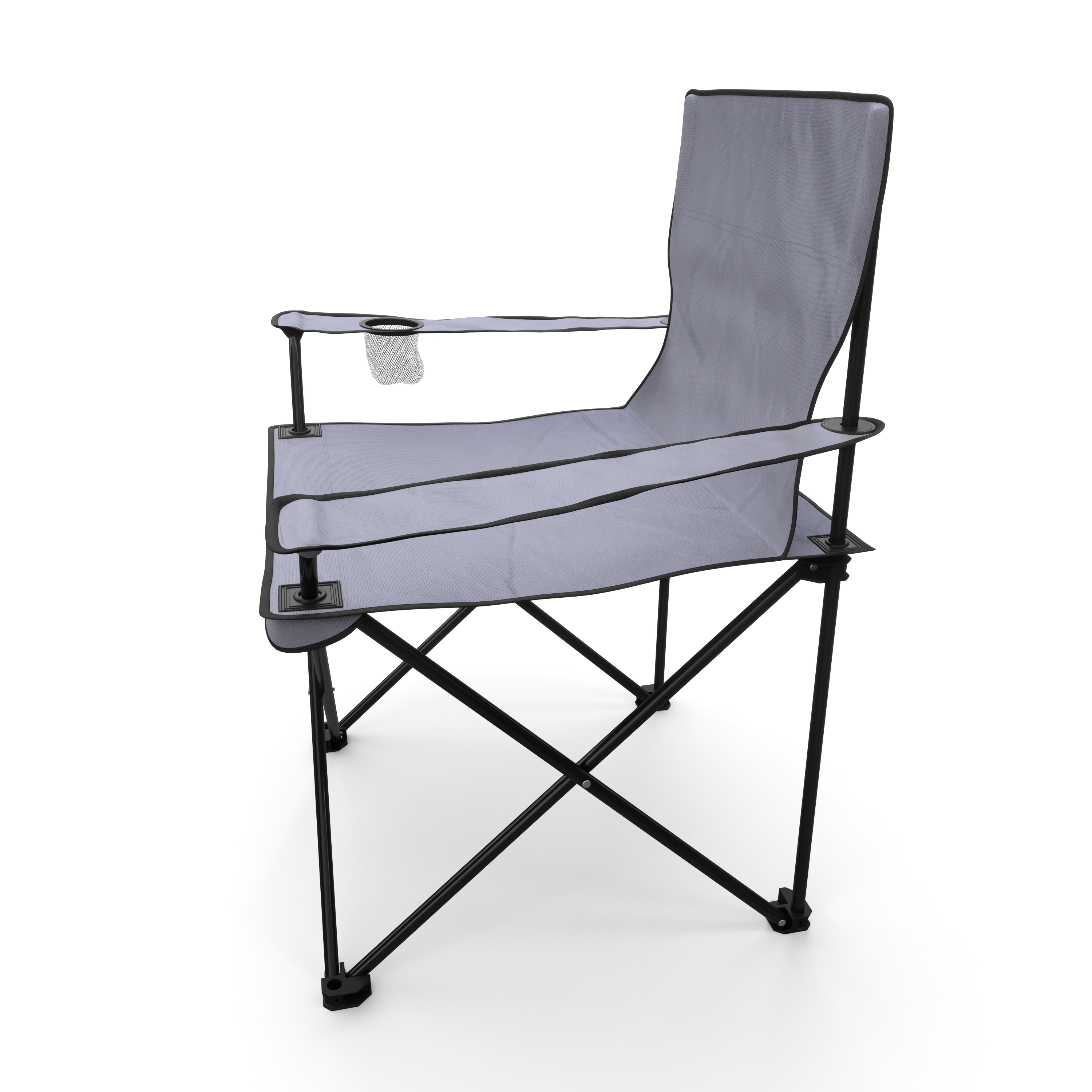 Campingstuhl 4er Set grau