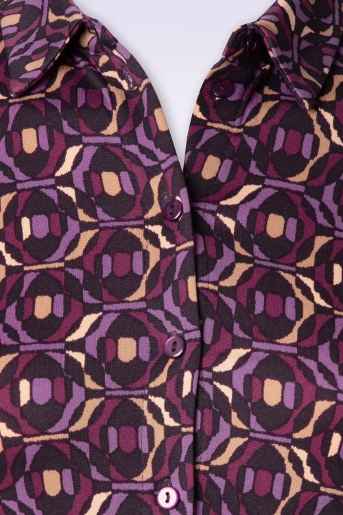 Surkana Sadie blouse in paars