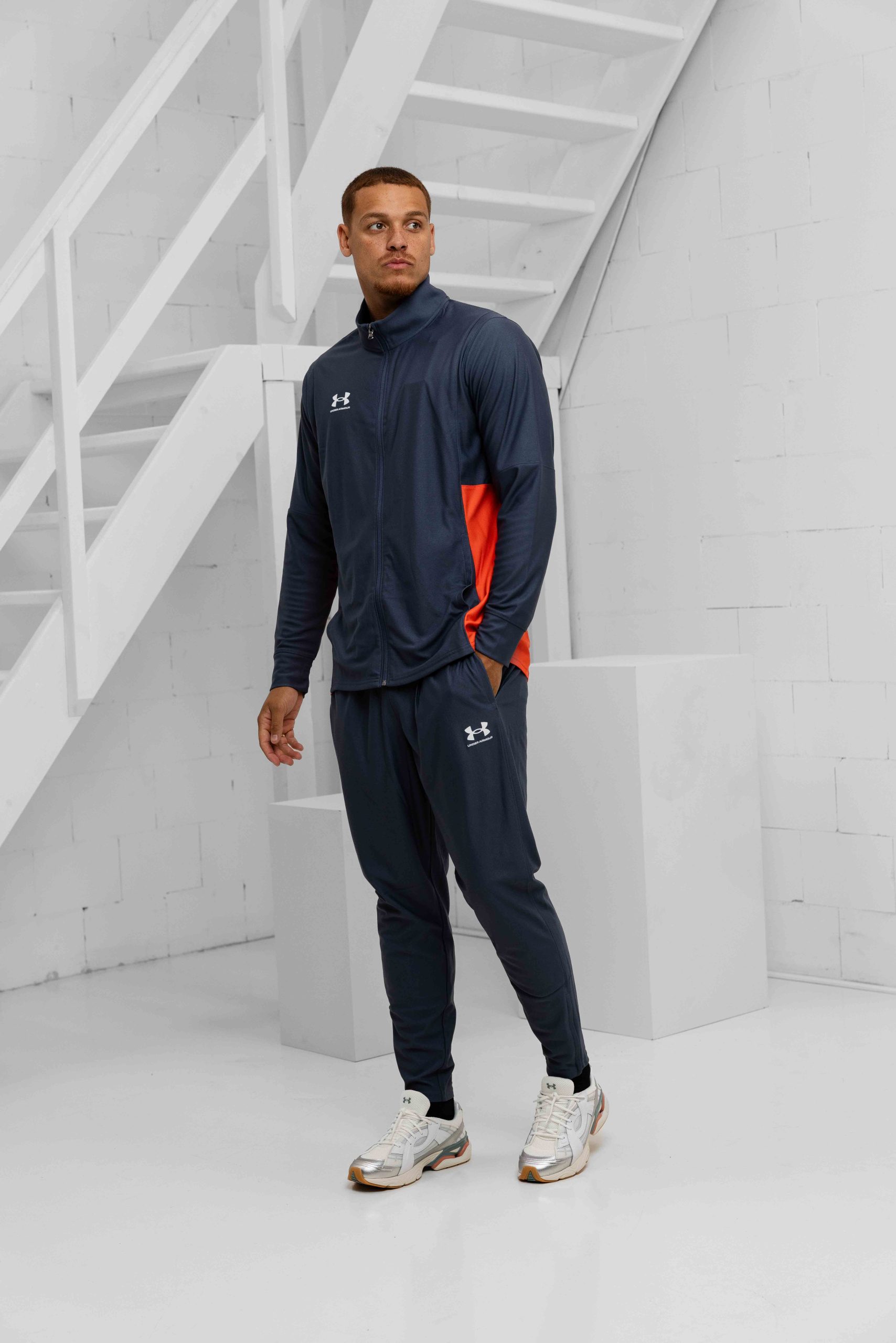 Under Armour Challenger Trainingspak Heren Grijs/Rood