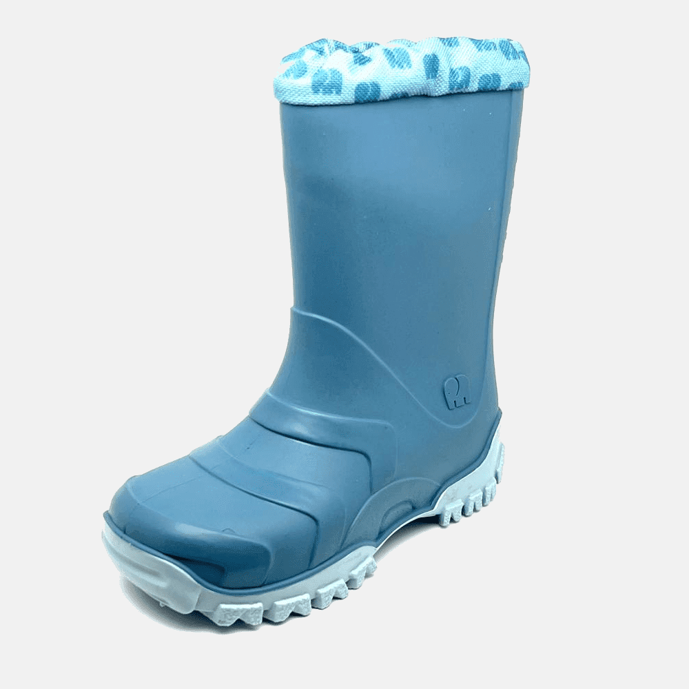 Elefanten Jelly Jussi Gummistiefel Türkis - Wasserdichte Kinderstiefel mit Rutschfester Sohle