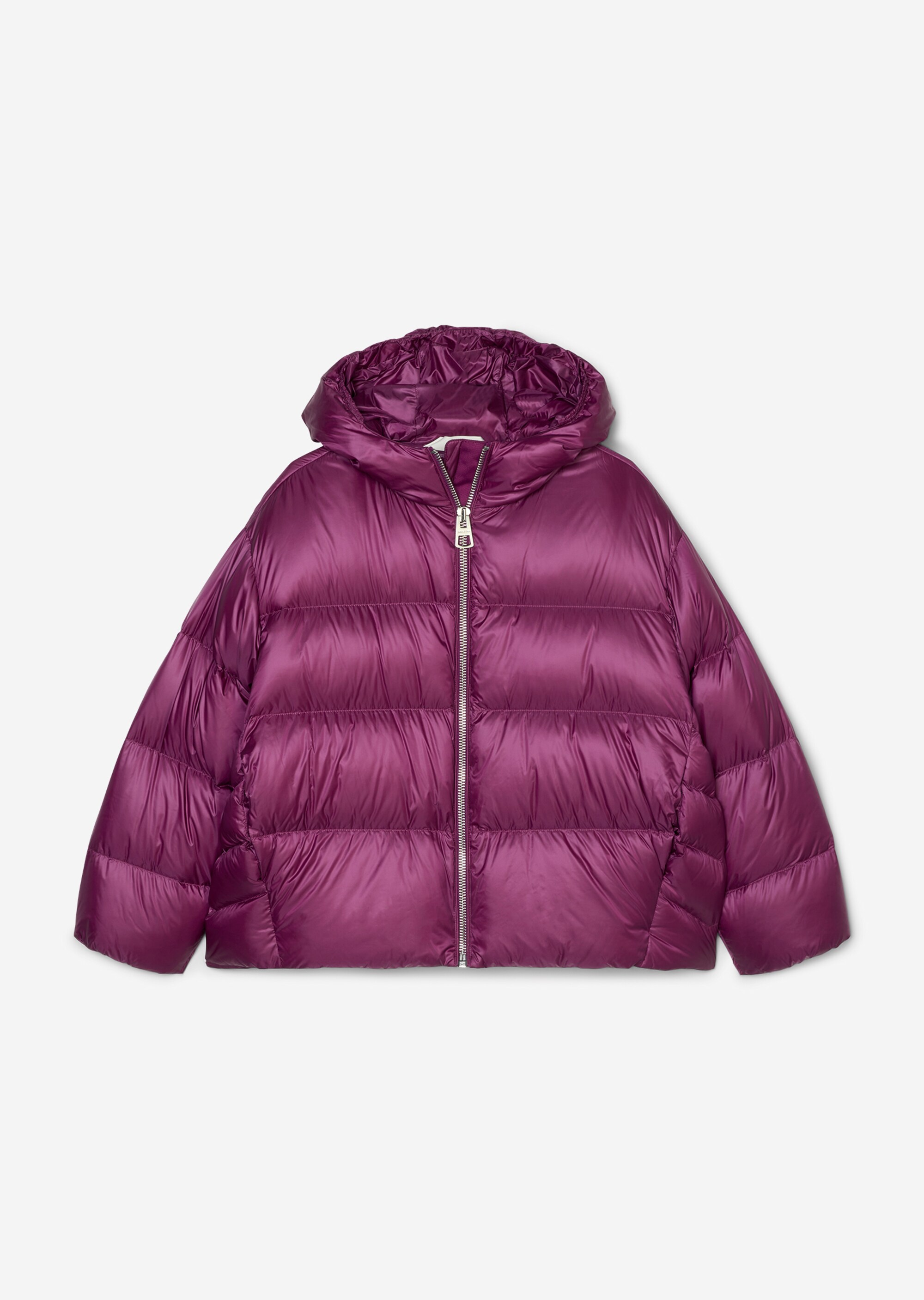 Daunenjacke relaxed aus recyceltem Shiny-Nylon