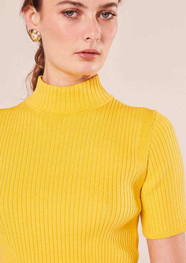 Pull Perlajaune côtelé
