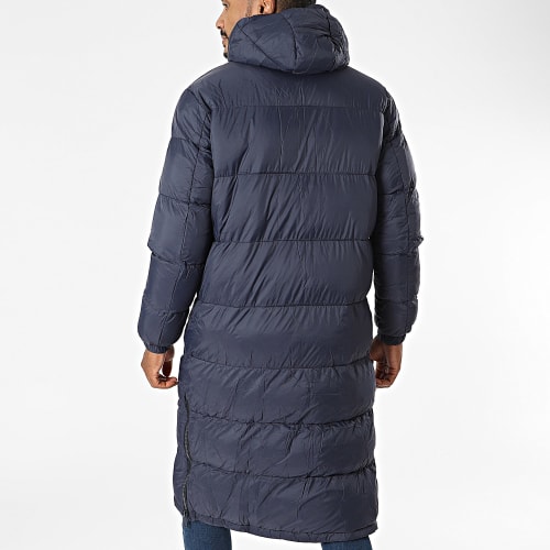 Doudoune Capuche Longue Bleu Marine