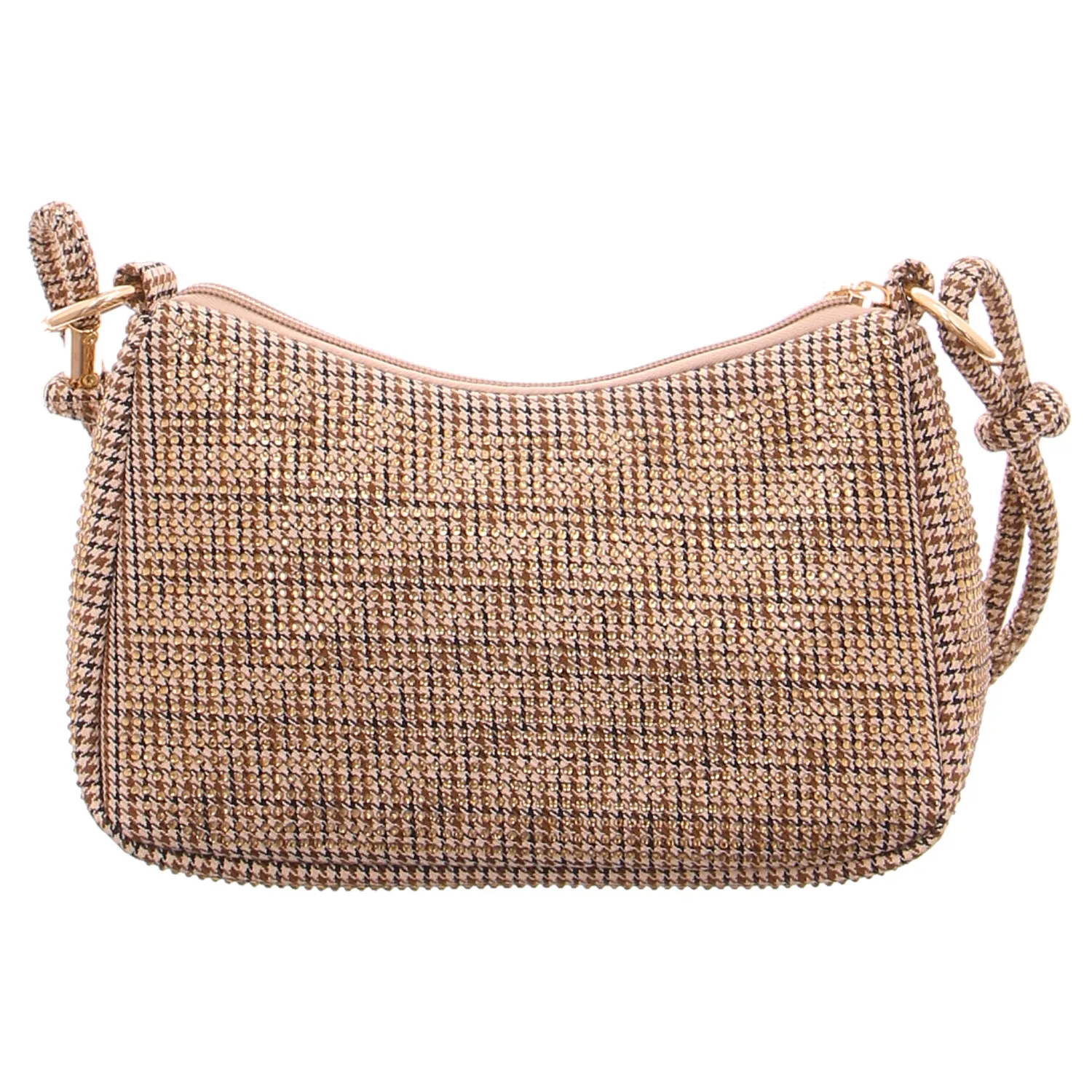 LA STRADA Clutch / Abendtasche Beige Textil