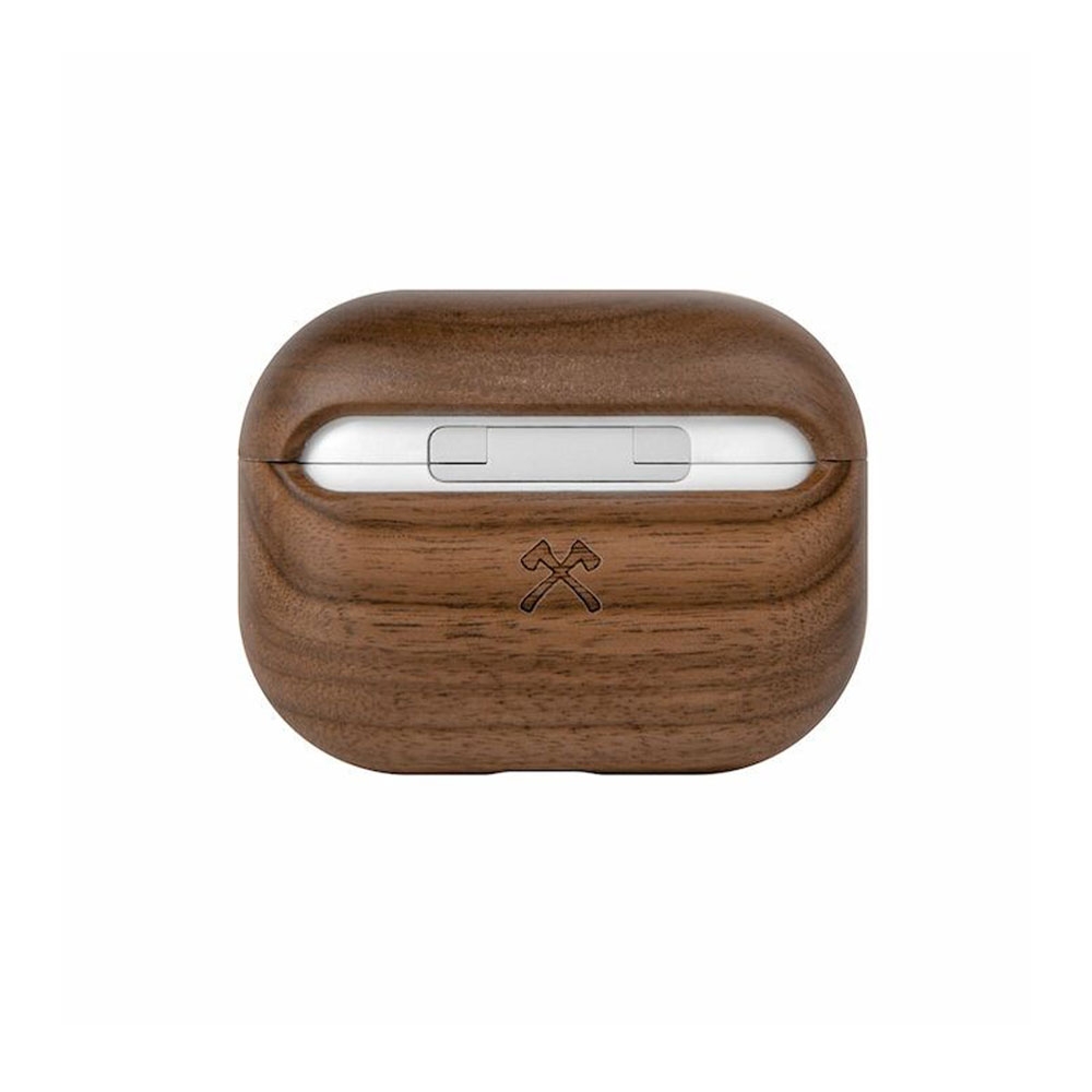 AirPods Pro EcoCase Slim Echt Holz Hülle Walnuss FSC Zertifiziert (ECO506) - Dunkelbraun