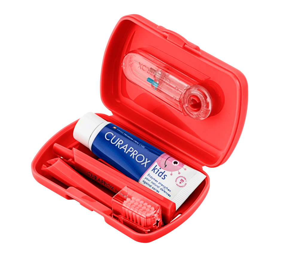 CURAPROX kids Travel Set<br>1 Stück, Box, rot