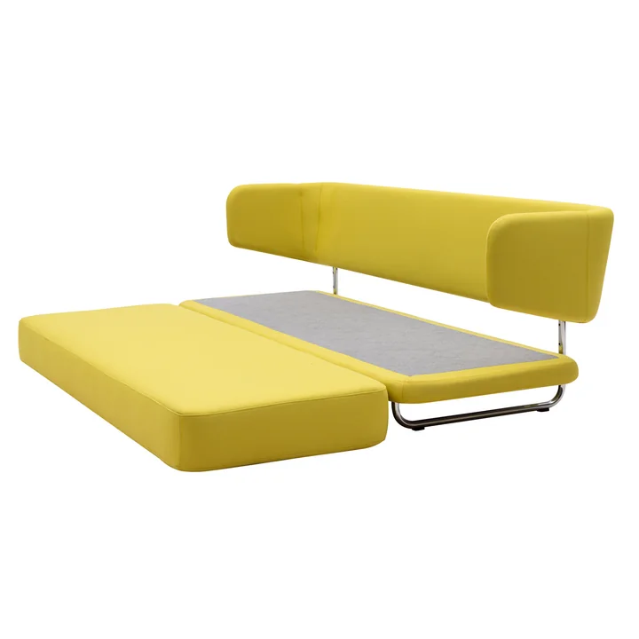 Softline - Jasper Schlafsofa, gelb (Stoff Filz 847)