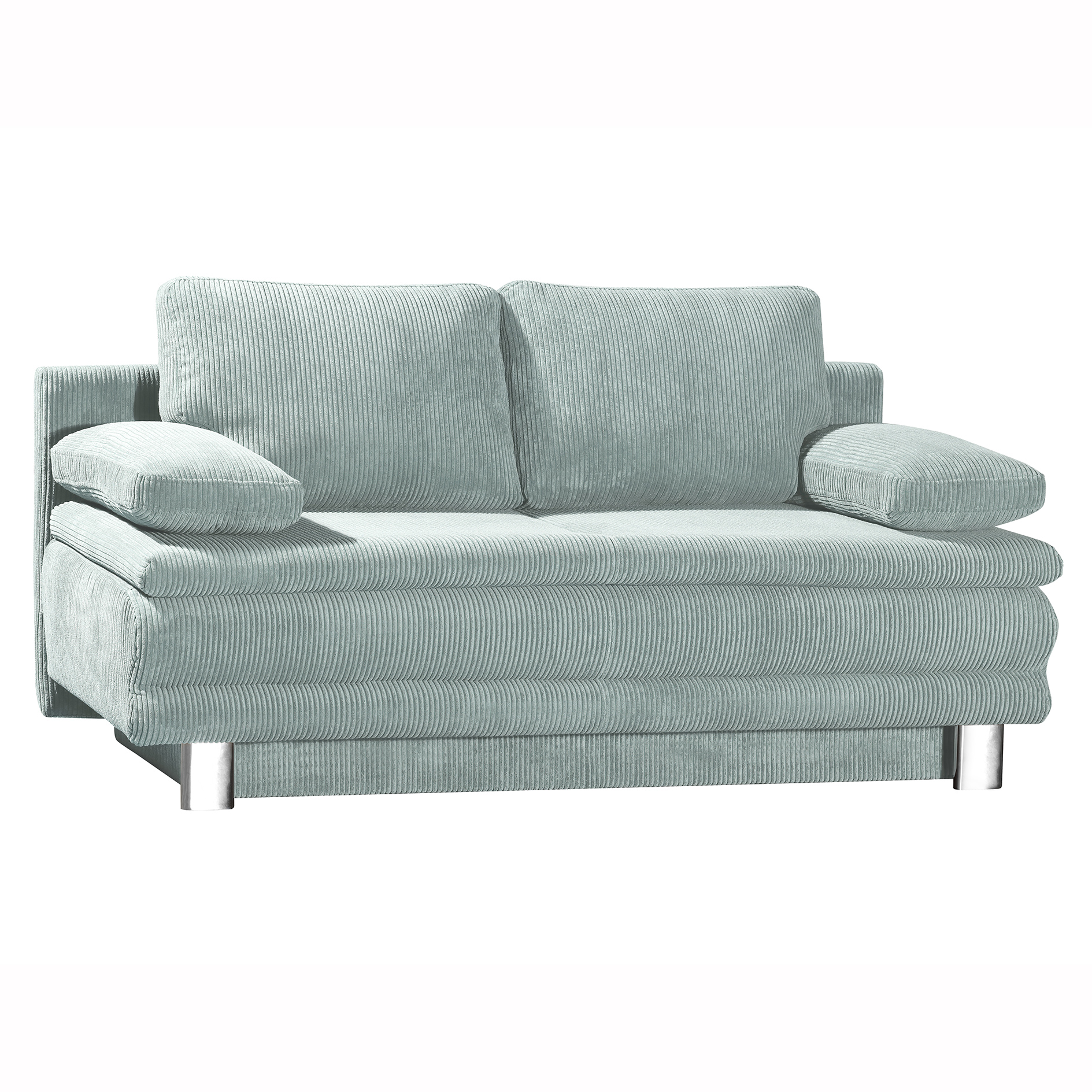 Schlafsofa - mint - mit Staukasten - 194 cm breit