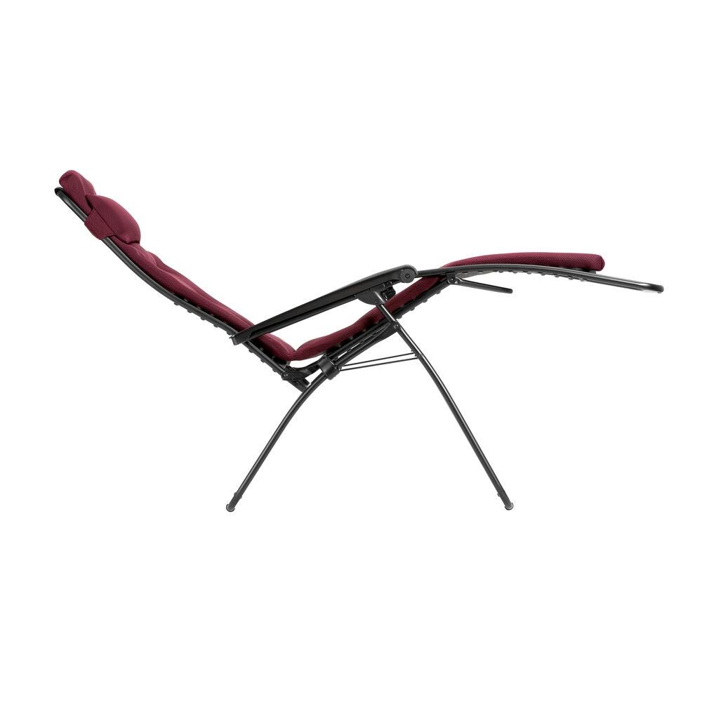 Gepolsterte Zero-Gravity-Relaxliege - XL RSX Clip XL AirComfort® Rot Bordeaux