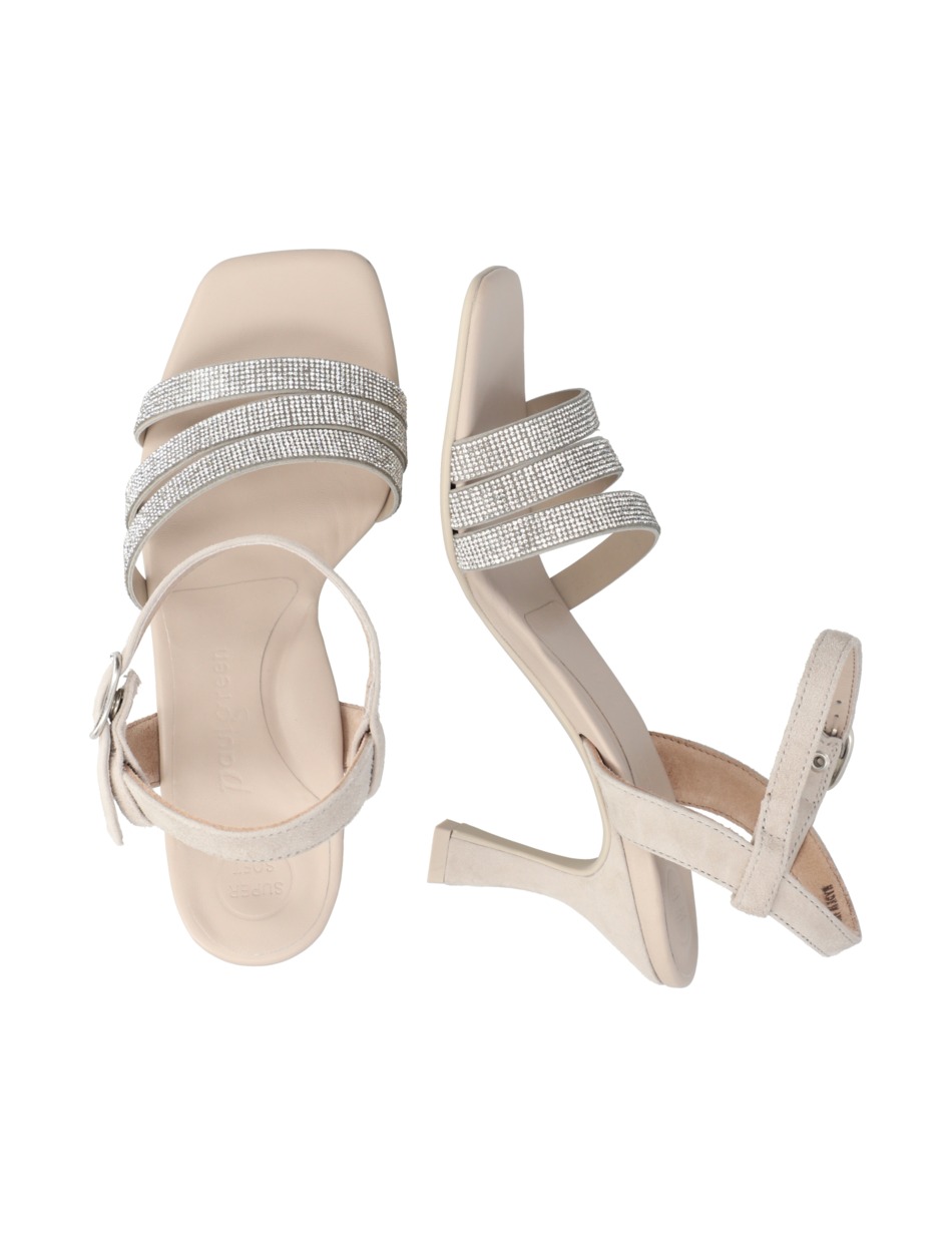 Veloursleder Sandale