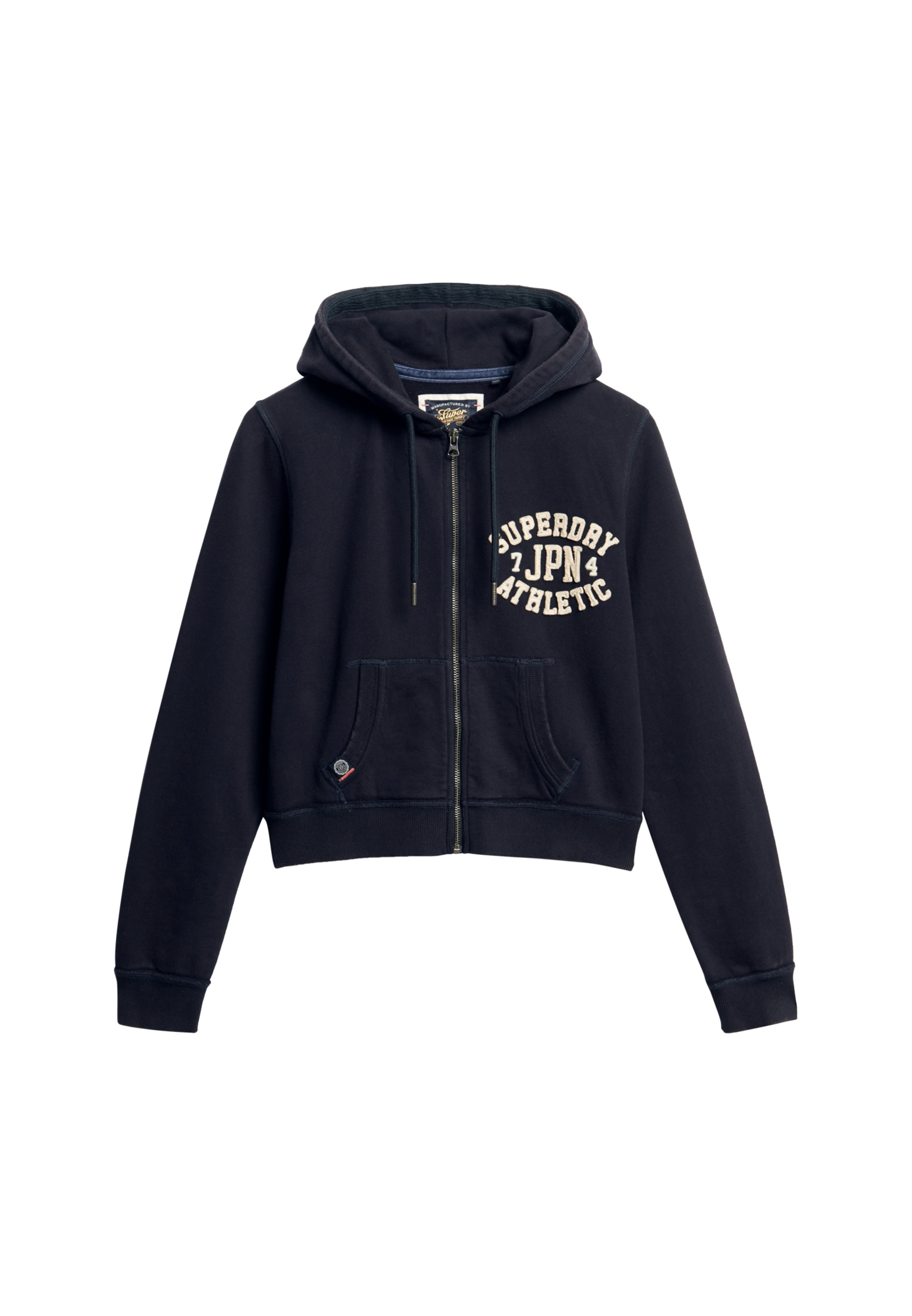 Superdry Kapuzensweatjacke »ATHLETIC RELAXED CROP ZIPHOOD«
