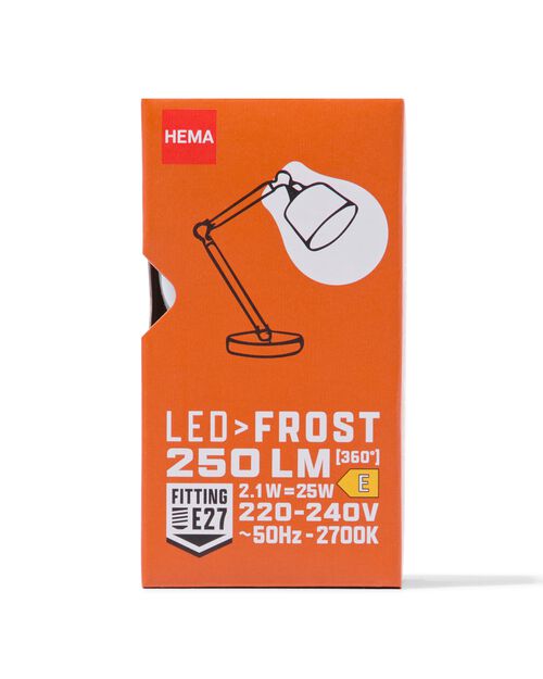 ampoule led verre givré E27 2,5W 250lm