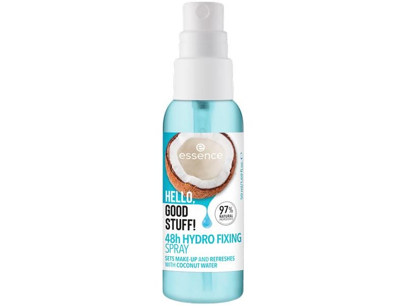essence Hydro fixing spray Transparent Feuchtigkeitsspendendes Make-up-Fixierspray für ein natürliches, klares Finish