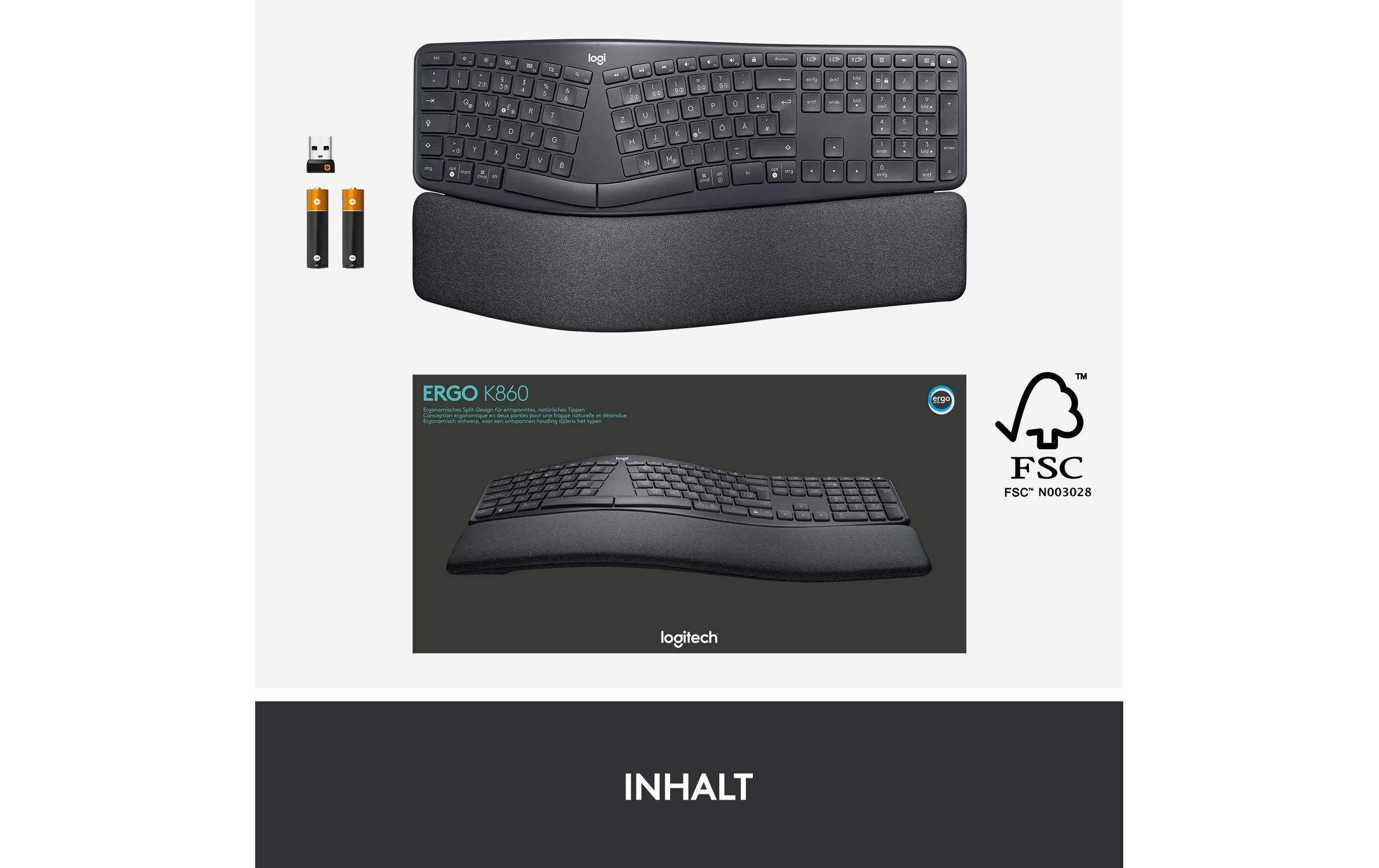 Logitech Tastatur »Logitech K860 Ergo« ()