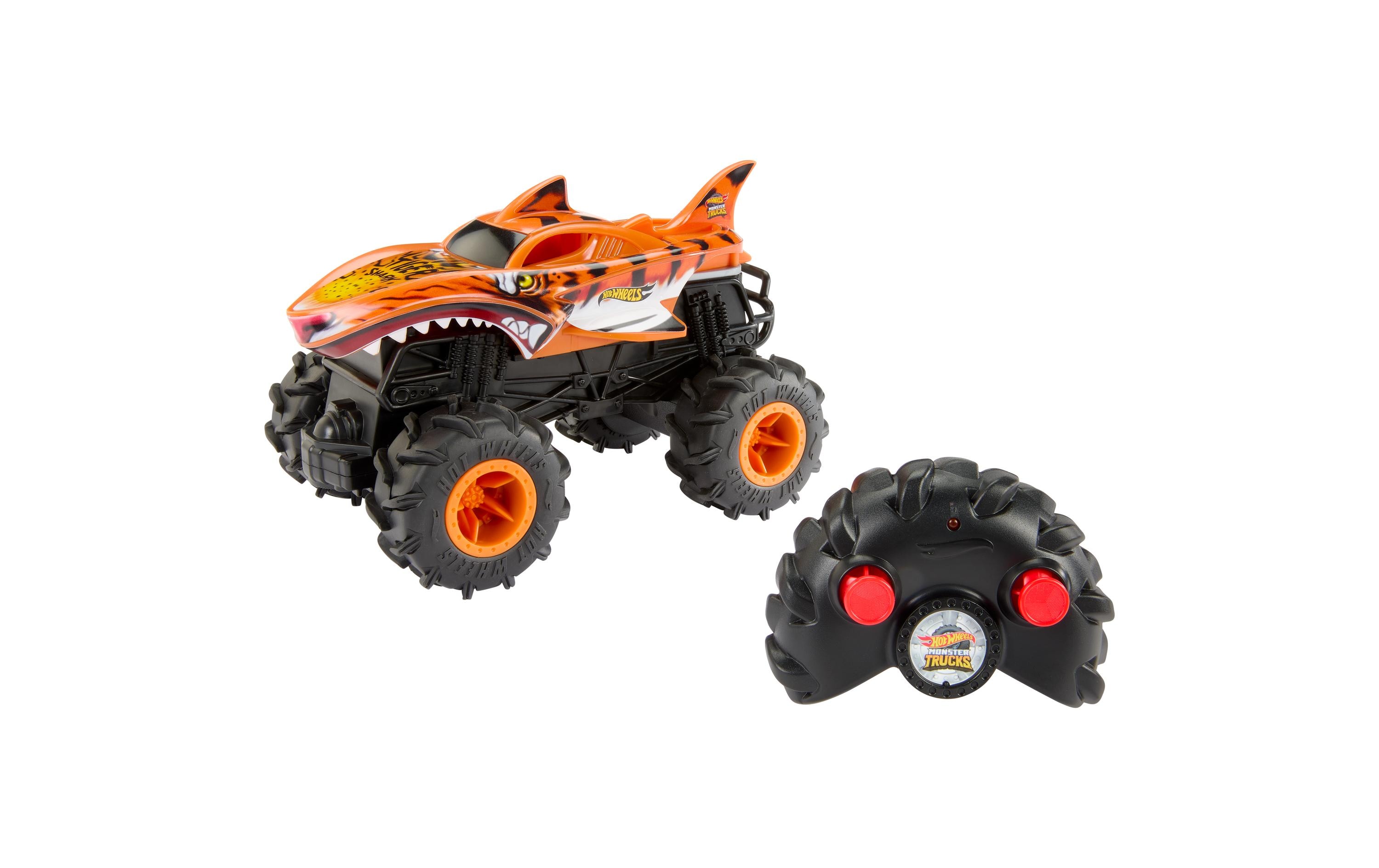 Monster Trucks Hot Wheels Spielset RC 1:24 Tiger SharkSpielzeugfahrzeug