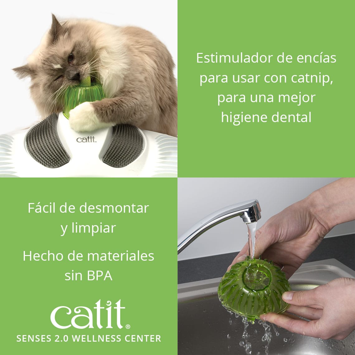 Kit de reposição para massageador de gengiva Catit Senses 2.0 para gatos (3 unidades)