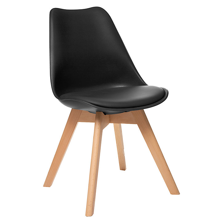 Lot de 4 chaises de table Baya Atmosphera H. 81 cm noir