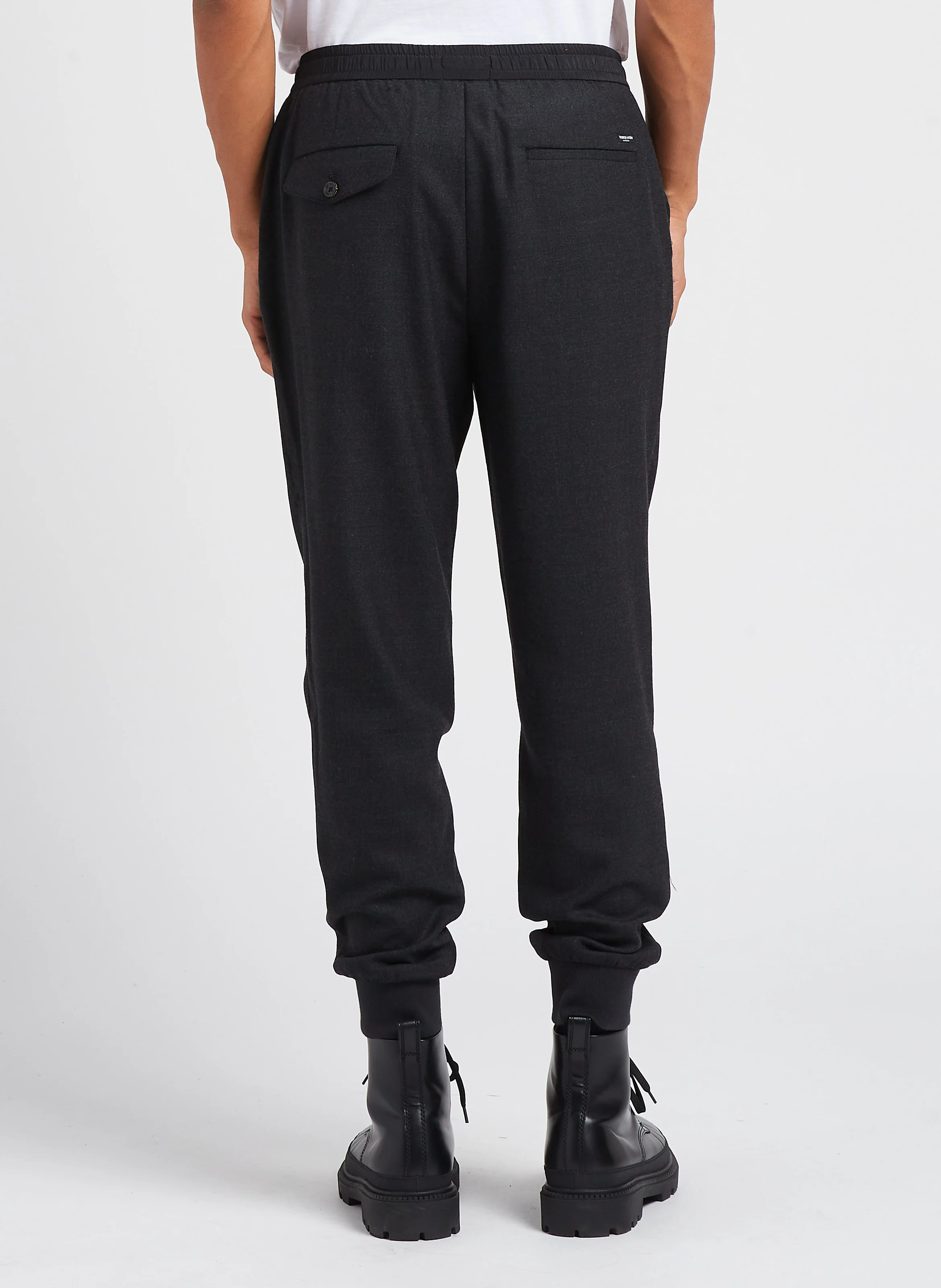 Pantalon jogging relaxed slim-fit| Noir