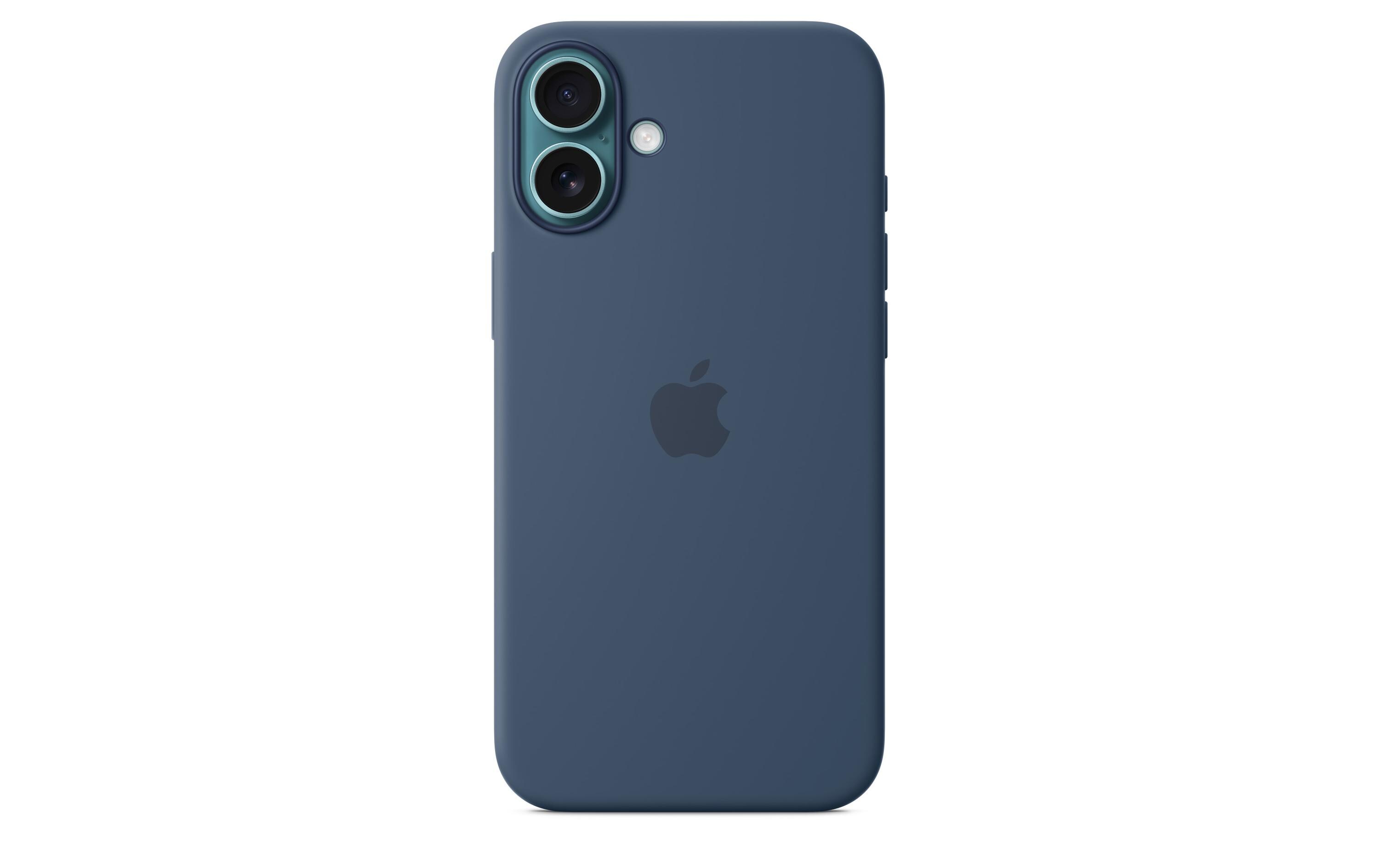 Silicone Case mit MagSafe iPhone 16 Plus DenimSilikon-Backcover mit «MagSafe» für das Apple iPhone 16 Plus
