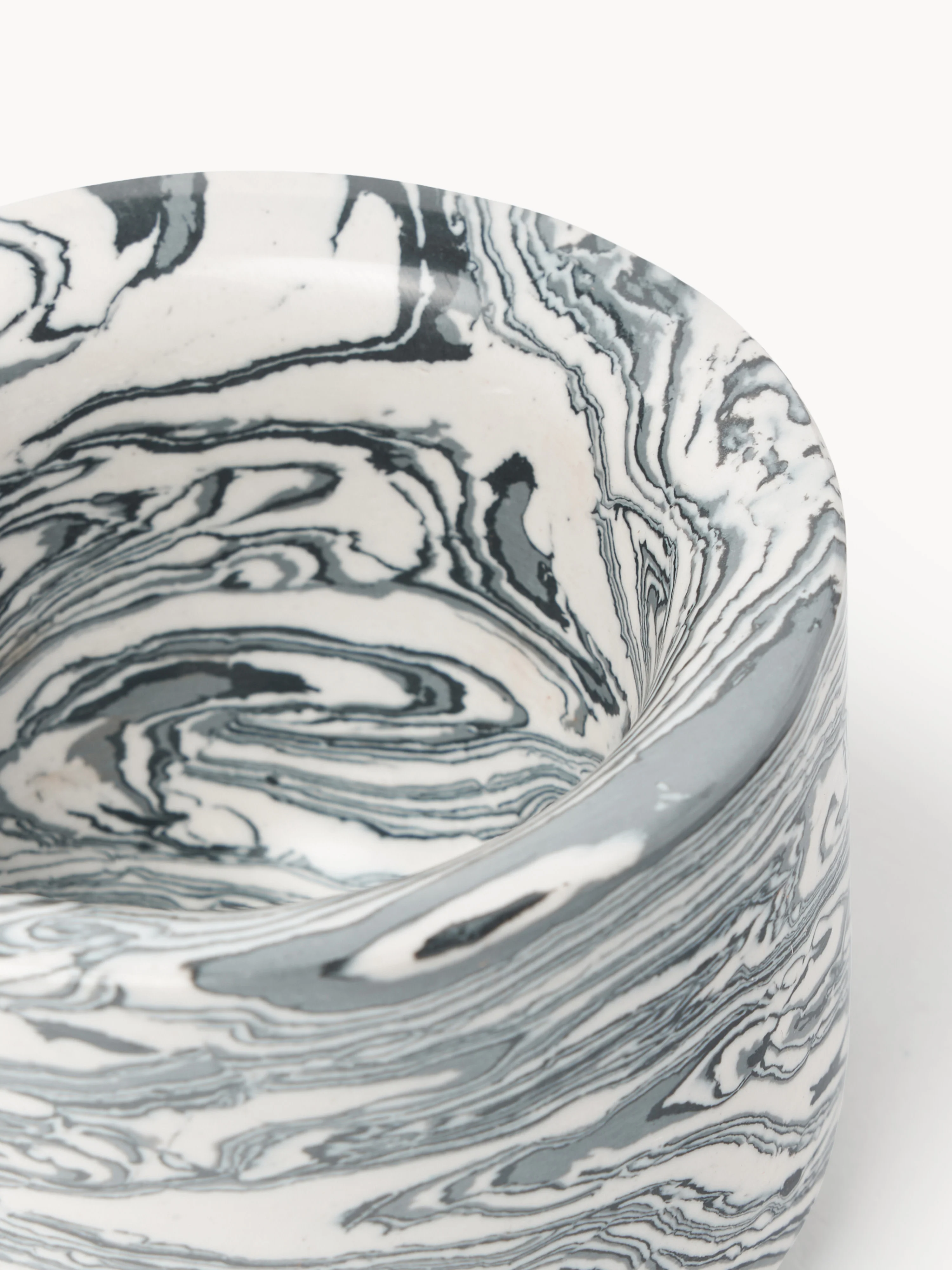Decoratieve schalen Elara van kunstmarmer, 6-delig