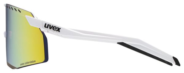 Lunettes Uvex Pace Stage CV Blanc/Verres Jaune Miroir
