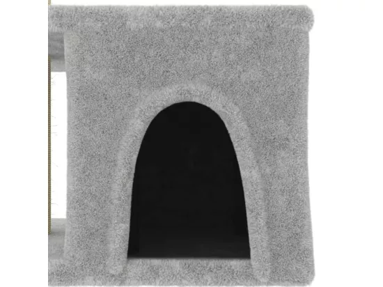 Arbre à chat avec griffoirs en sisal gris clair 48 cm